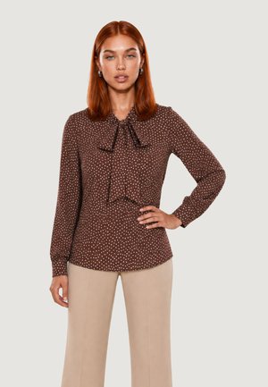 I AM, BLUSA POIS FIOCCO 9060 - Blusa - brown