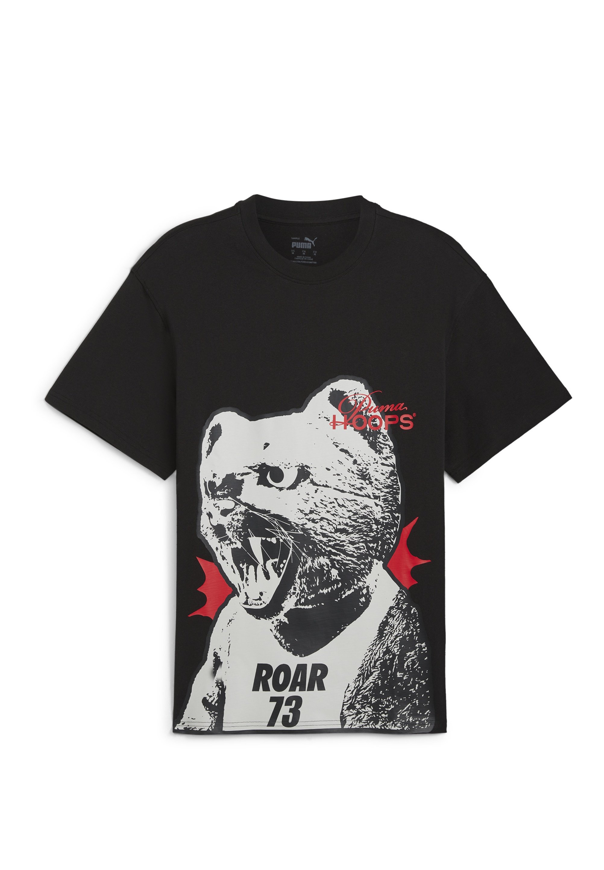 Puma Triko s potiskem - black