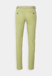 Lindbergh SLIM FIT SUPERFLEX PANTS BELT - Chinos - khaki