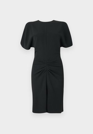 GATHERED WAIST MINI DRESS - Vestito casual - black
