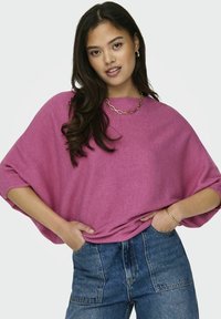 JDY JDYNEW BEHAVE BATSLEEVE - Neule - ibis rose