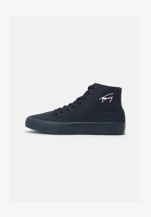 LONG LACE MIDCUT VULC - Vysoké tenisky - twilight navy