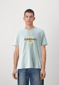 Jack & Jones - JORLAFAYETTE BRANDING TEE CREW NEC  - T-shirt con stampa - skylight Immagine in miniatura 1