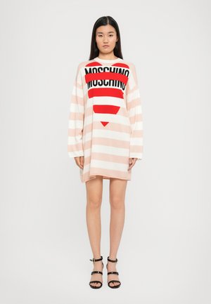 DRESS - Svetríkové šaty - multi-coloured/pink
