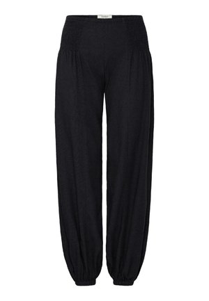 Oxmo, OXNINNA LINEN-MIX RELAXED - Pantalon classique - meteorite