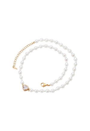 Colier - rose gold white