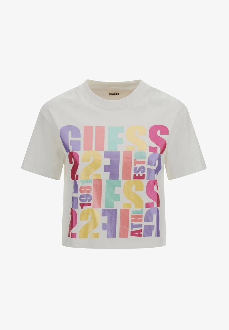 Guess T-Shirt Femme Guess Stripe Maglietta Donna Guess T-Shirt Femme Guess Stripe Maglietta Donna