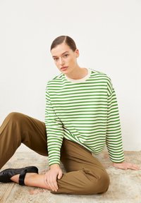 ARMEDANGELS FRANKA STRIPE - Longsleeve - undyed-ivy green