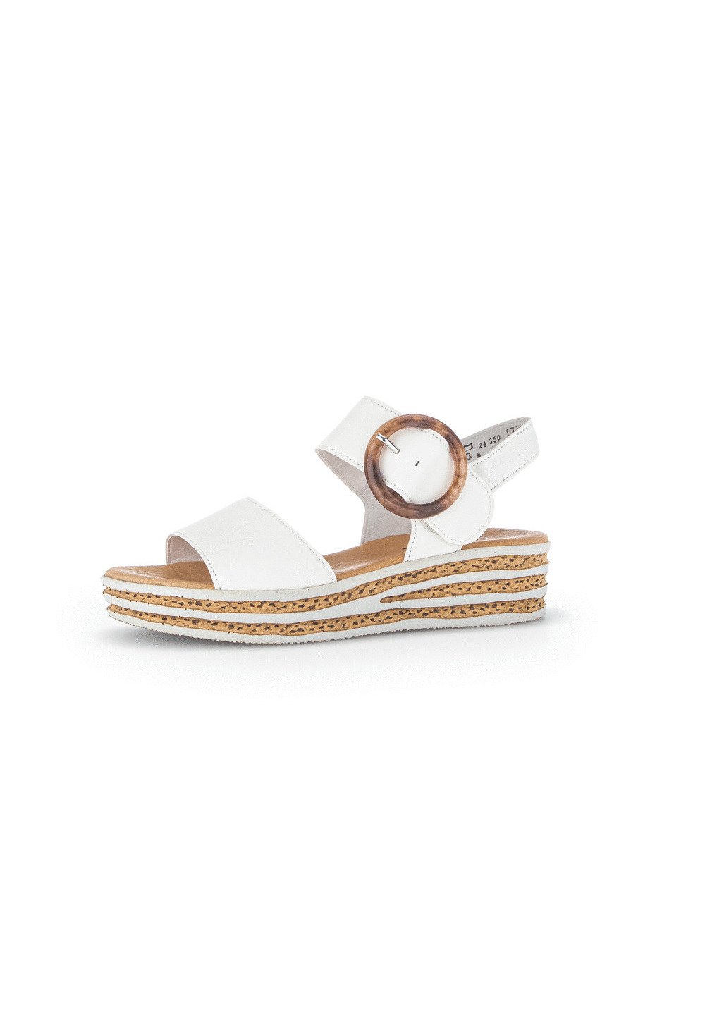 Gabor Wedge sandals weiss/white Zalando
