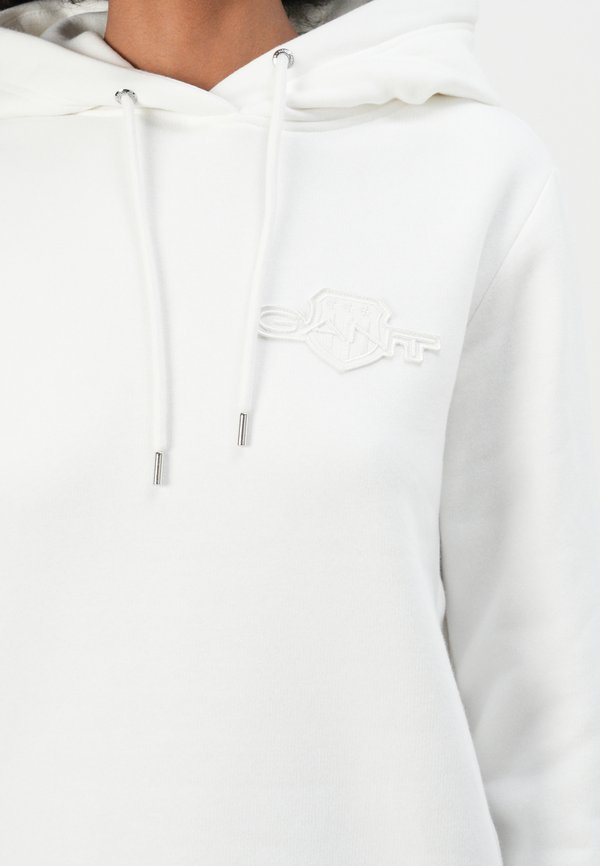TONAL SHIELD HOODIE - Sweatshirt - eggshell3