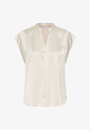 Saint Tropez, PANANSZ CAP SLEEVE BLOUSE - Blúzka - ice