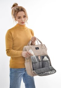 Mimmti DIAPERBAG BACKPACK MIMMTI | BABY BAG | NURSING BAG - Borsa fasciatoio - taupe