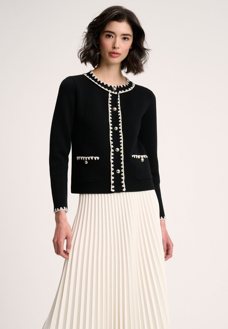 Luisa Spagnoli MEGADUCA - Adīta jaka - nero panna