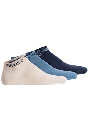 Emporio Armani 3ER PACK - LOGO - Sokken - marine nude blau