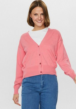 Nümph NUEDNA CARDIGAN - Cardigan - pink lemonade