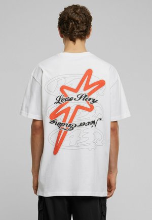 NEVER ENDING HEAVY  - T-shirt print - white