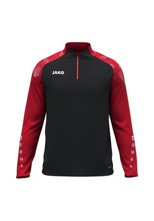 JAKO, Sweater - schwarzrot