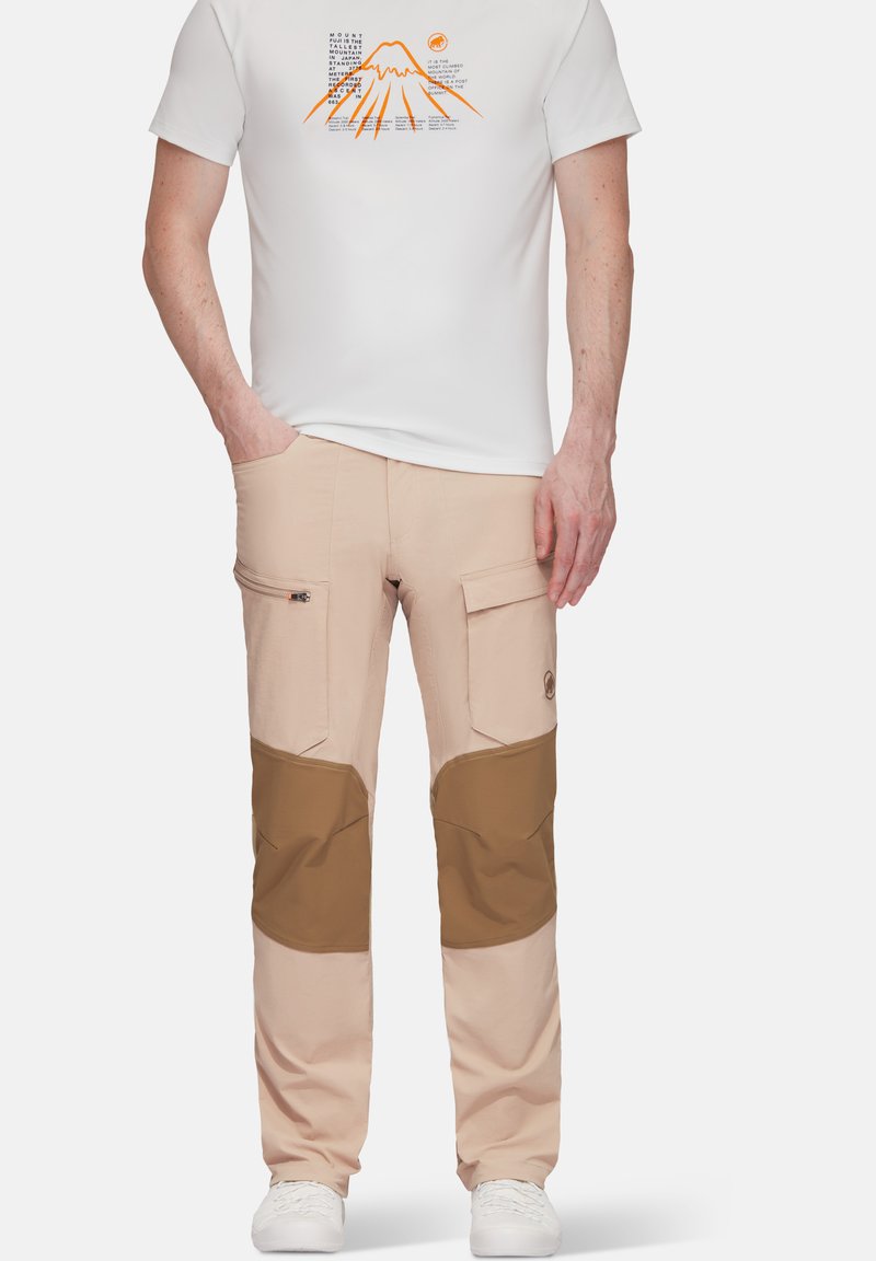 Mammut ZINAL HYBRID - Friluftsbyxor - savannah/dark sand