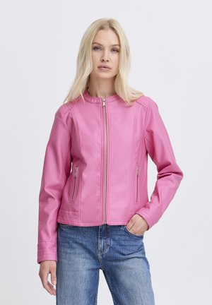 BYACOM - Veste en similicuir - phlox pink
