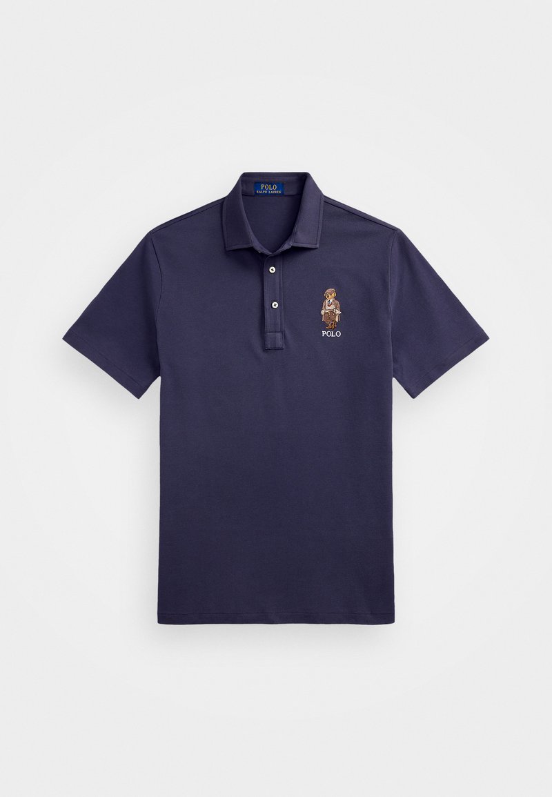 Polo Ralph Lauren CUSTOM SLIM POLO BEAR MESH POLO SHIRT - Poloshirt - faded blue bear