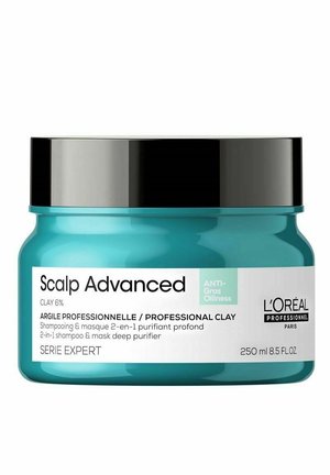L'OREAL PROFESSIONNEL SERIE EXPERT SCALP ADVANCED ANTI-OILINESS 2-IN-1 DEEP PURIFIER CLAY MASK 250ML - Hårinpackning - blue