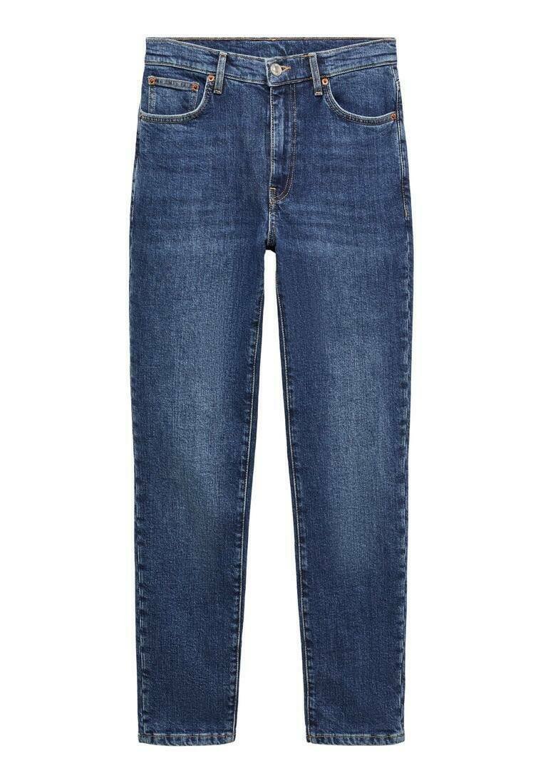 Mango Slim fit jeans donkerblauw