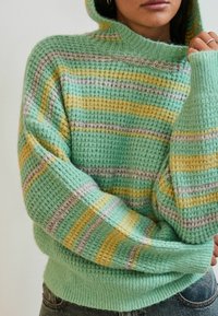 Next Pullover - green stripe