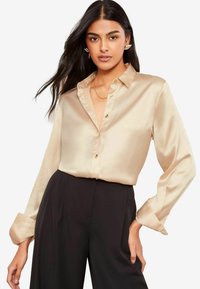 REGULAR FIT - THROUGH - Košilová halenka  - neutral
