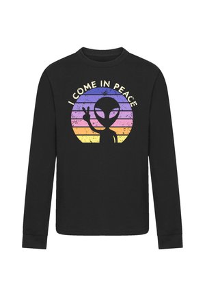 ALIEN PEACE SUNSET - Long sleeved top - schwarz