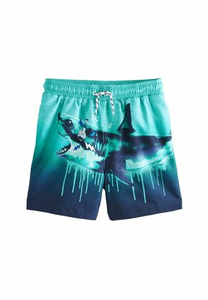 Next PRINTED REGULAR FIT - Short de bain - aqua shark