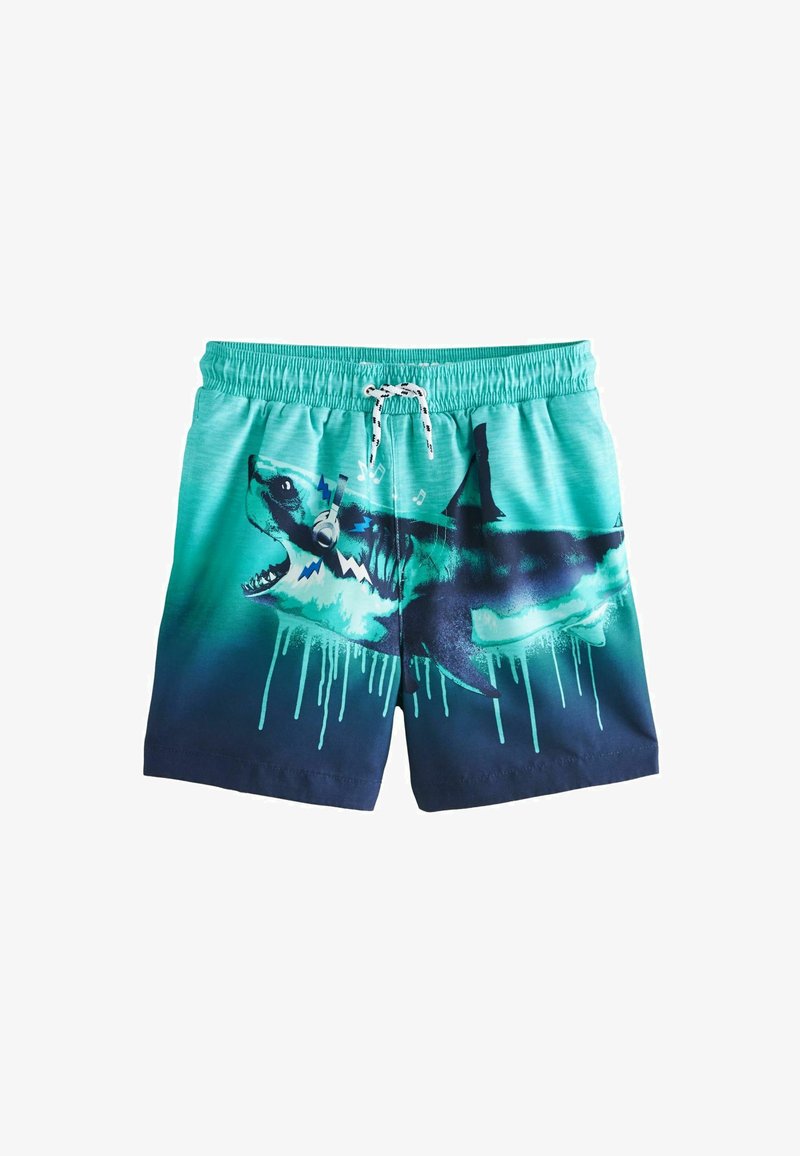 Next PRINTED REGULAR FIT - Badeshorts - aqua shark