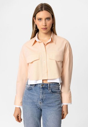 OVERSIZE CROP SHIRT - Overhemdblouse - orange