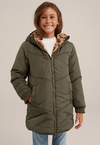 WE Fashion Zimní kabát - green