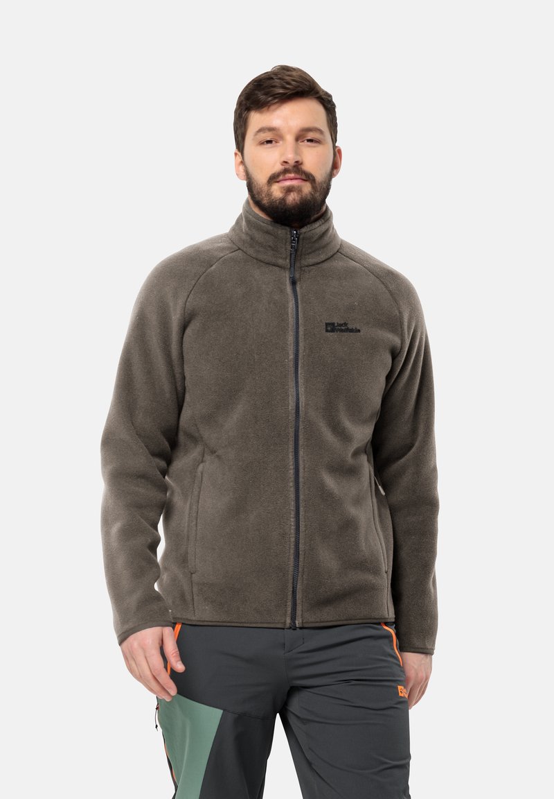 Jack Wolfskin WALDSTEIG FZ  - Fleecejacke - cold coffee