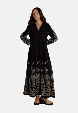 Apricot, PAISLEY EMBROIDERED MAXI DRESS - Maxi dress - black