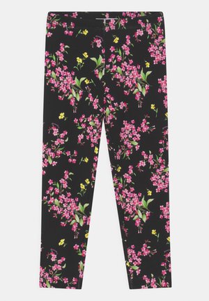 STAMPATO PUNTO MILANO FUNNY - Leggings - Trousers - nero/fuxia
