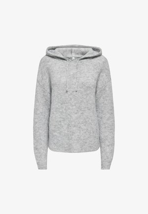 ONLY, HOODIE ONLNELLIE HOODIE - Pullover - light grey melange