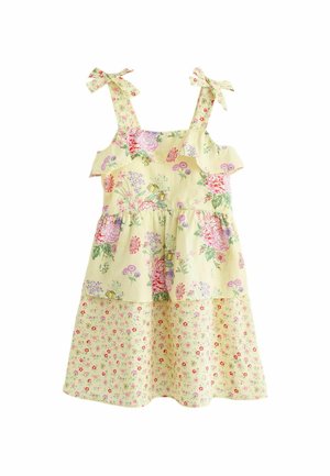 FRILLY TIERED - REGULAR FIT - Vapaa-ajan mekko - yellow