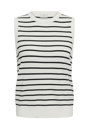 Kaffe, KALIZZA STRIPED SLIPOVER - Top - chalk   black stripe
