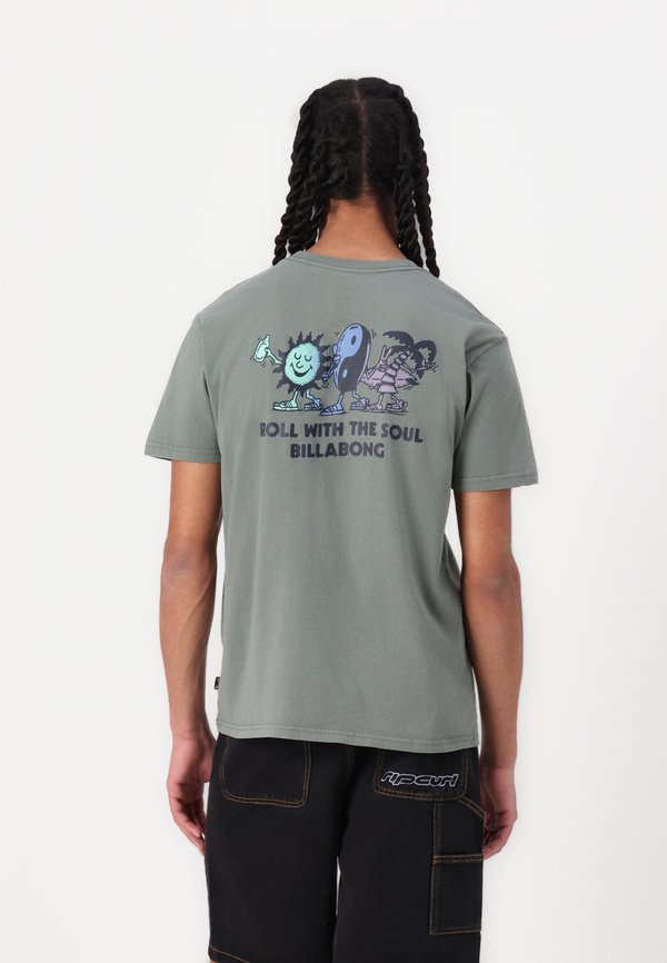 ROLL PREMIUM UNISEX - Print T-shirt - dark slate