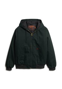 Superdry & Co PLUS HOODED - Jas - jet set green