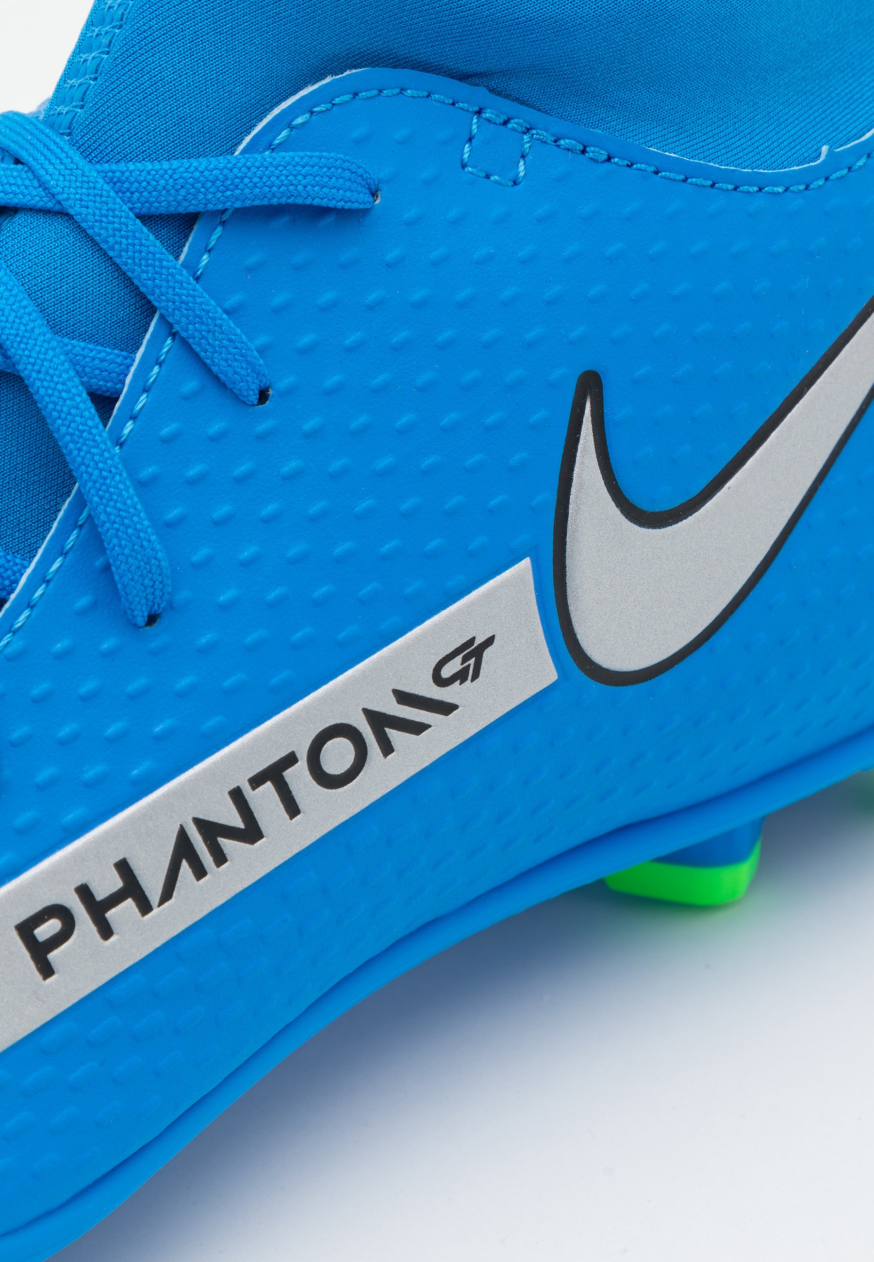 Nike Performance PHANTOM GT CLUB DF FG/MG - Botas de fútbol con tacos -  photo blue/metallic silver/rage green/azul - Zalando.es