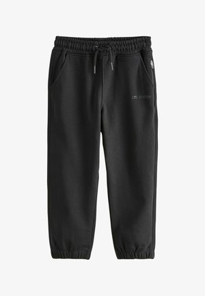 Schwarze Sweatpants aus weichem Stoff, mit elastischem Bund, Kordelzug, Seitentaschen und dem Textdetail "LTD. EDITION".