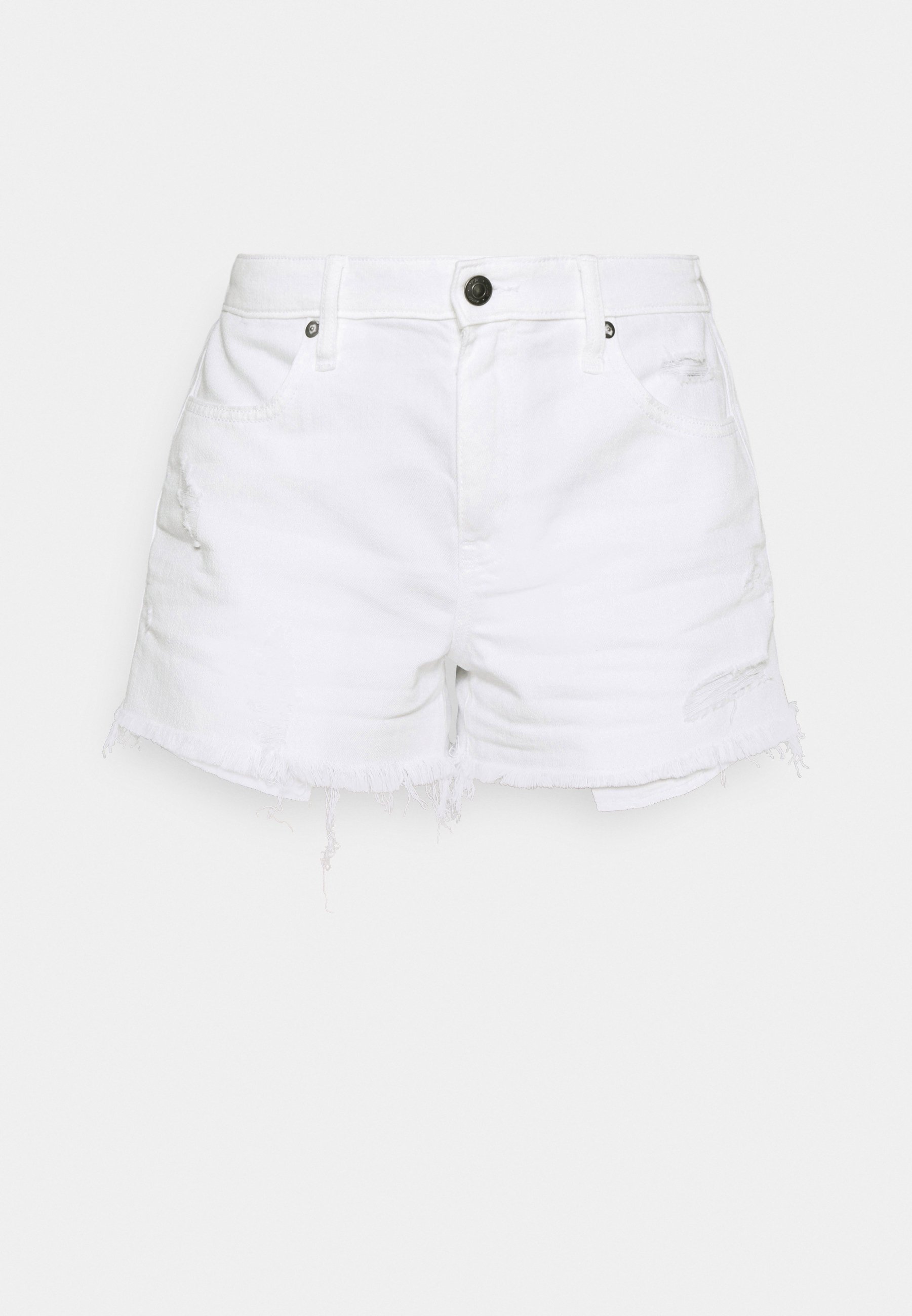 white denim shorts