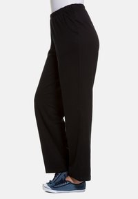Ulla Popken GERADE FORM, RUNDUM-GUMMIBUND & 2 TASCHEN - Tygbyxor - black