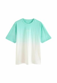 Next DIP DYE REGULAR FIT - Triko s potiskem - mint green