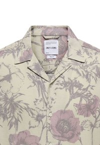 Only & Sons KURZÄRMLIGES MIT BLUMENMUSTER UND KRAGEN - Hemd - grau