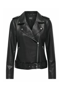 BIKER - Kunstlederjacke - black