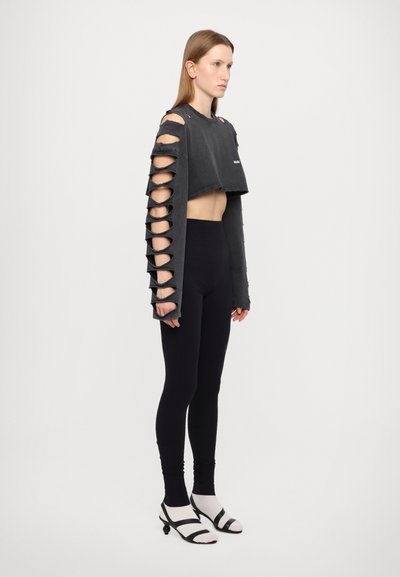 MM6 Maison Margiela SALOMON PANTS - Pajkice – hlače - deep black