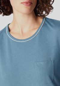 Schiesser LANG COMFORT - Conjunto de pijama - blaugrau pfirsich